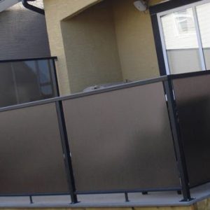 Sun Deck With Aluminum Glass Railing And Privacy Wall | Mountain View Sun Decks