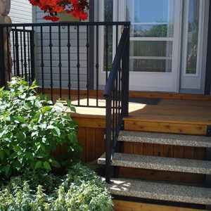 Vinyl Stair and Wooden Porch | Mountain View Sun Decks